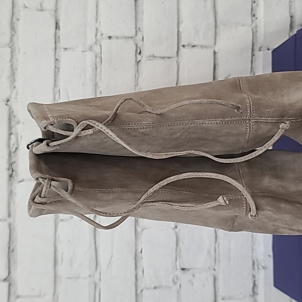 Stuart Weitzman Tiemodel Suede Leather Over-the-knee Boots In Taupe - NWT/NIB - Picture 8 of 16